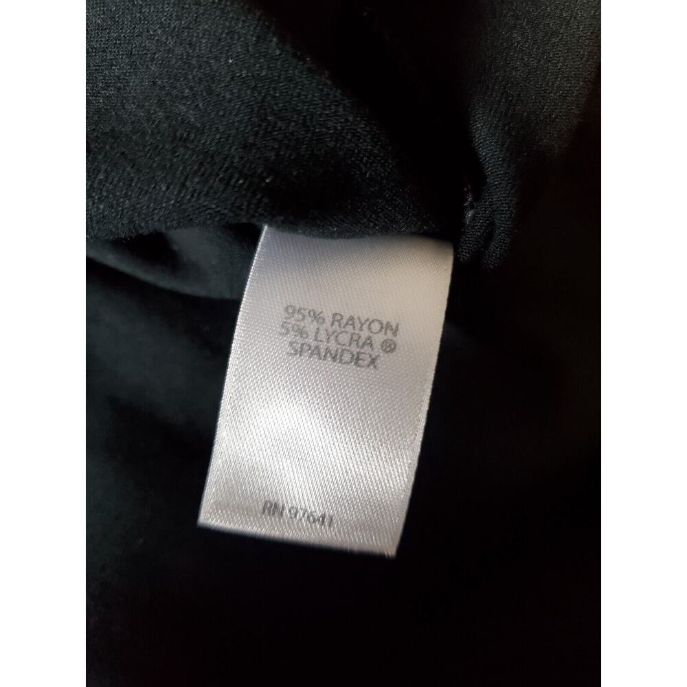 J. Jill Wearever Collection Medium Dress Stretch Knit Black‎ Plaid Wrap Front - Picture 8 of 12